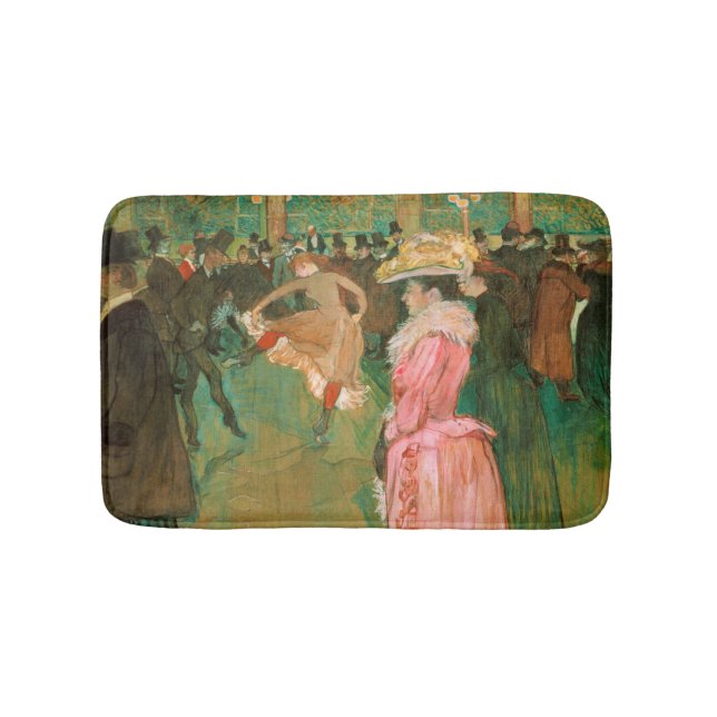 Toulouse-Lautrec - At the Rouge, The Dance Bath Mat (Front)