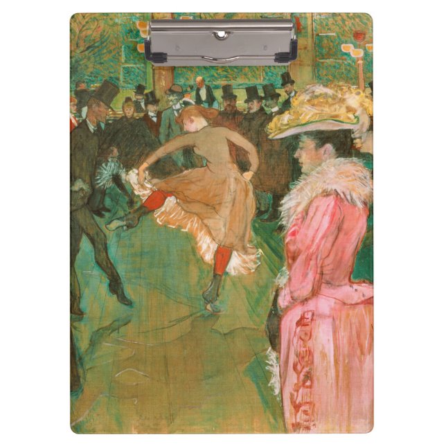 Toulouse-Lautrec - At the Rouge, The Dance Clipboard (Front)