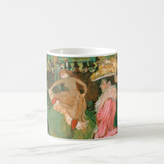 Toulouse-Lautrec - At the Rouge, The Dance Coffee Mug (Center)