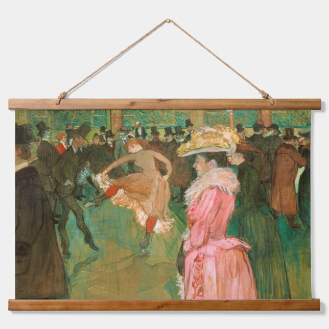 Toulouse-Lautrec - At the Rouge, The Dance Hanging Tapestry (Front)
