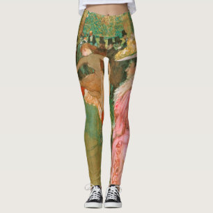 Toulouse-Lautrec - At the Rouge, The Dance Leggings