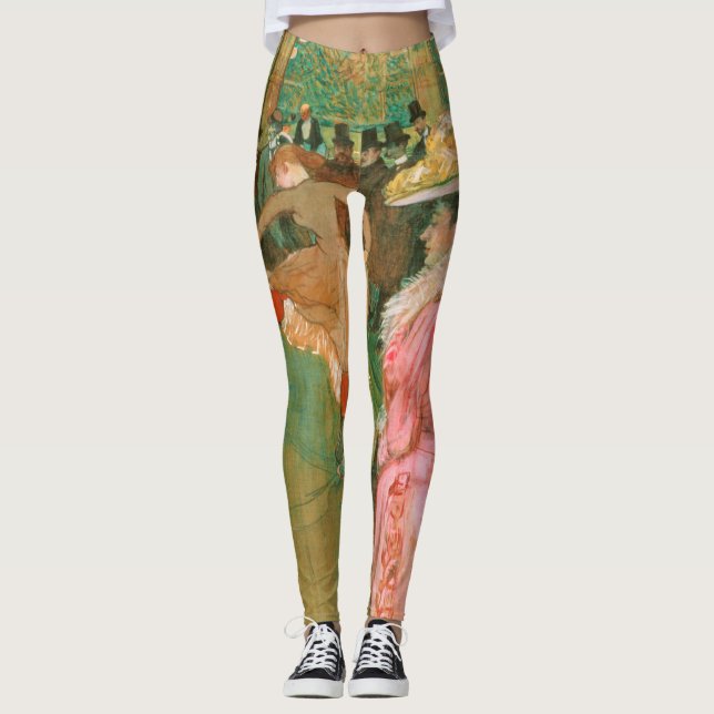 Toulouse-Lautrec - At the Rouge, The Dance Leggings (Front)