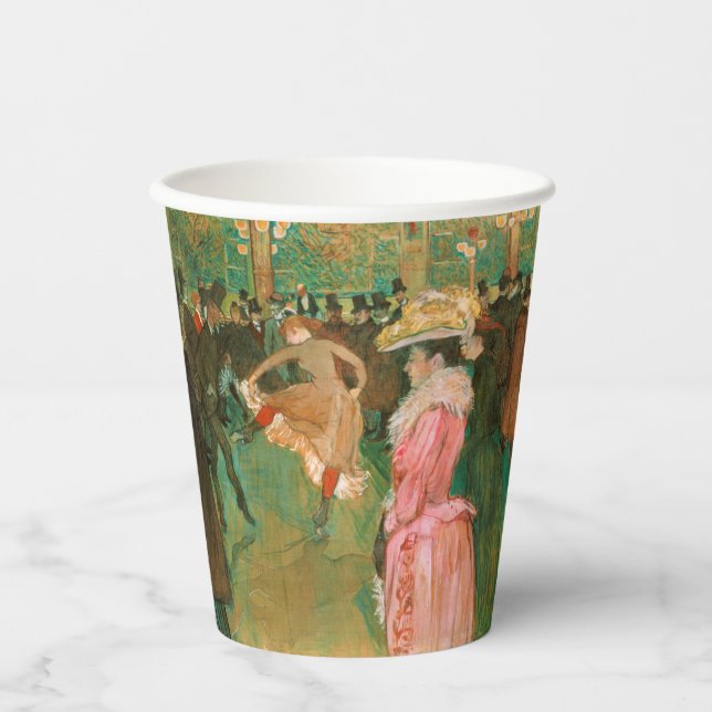 Toulouse-Lautrec - At the Rouge, The Dance Paper Cups (Front)