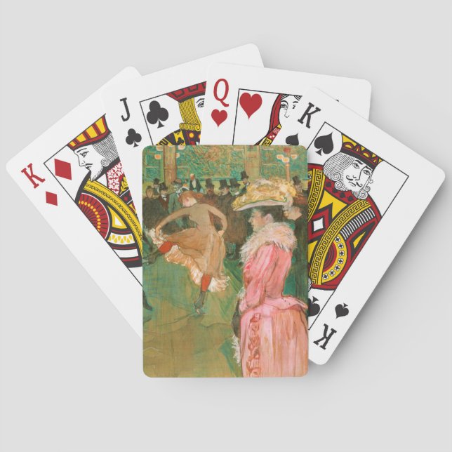 Toulouse-Lautrec - At the Rouge, The Dance Playing Cards (Back)