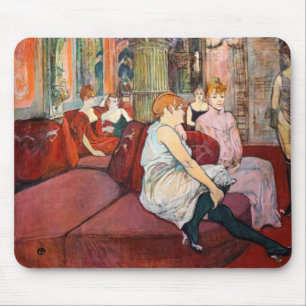 Toulouse-Lautrec - At the Salon, rue des Moulins Mouse Mat