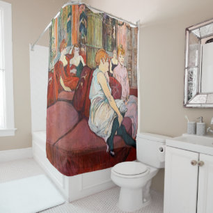 Toulouse-Lautrec - At the Salon, rue des Moulins Shower Curtain