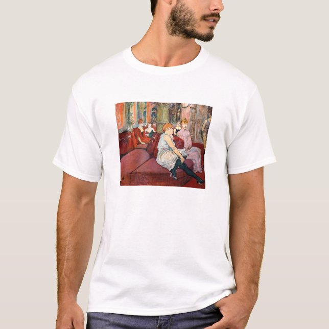 Toulouse-Lautrec - At the Salon, rue des Moulins T-Shirt (Front)