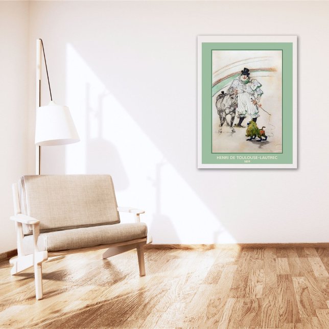 Toulouse-Lautrec, Circus Clown w Horse and Monkey  Poster (Creator Uploaded)
