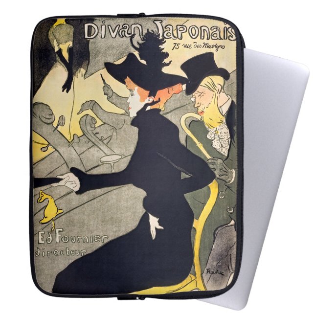 Toulouse-Lautrec - Divan Japonais Laptop Sleeve (Creator Uploaded)