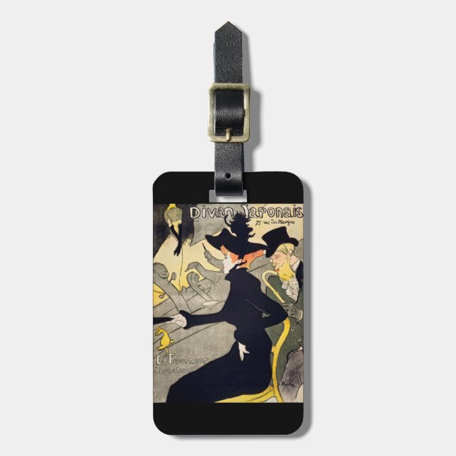 Toulouse-Lautrec - Divan Japonais Luggage Tag (Front Vertical)