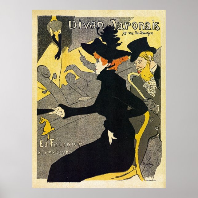 Toulouse Lautrec: Divan Japonais (music hall) Poster (Front)