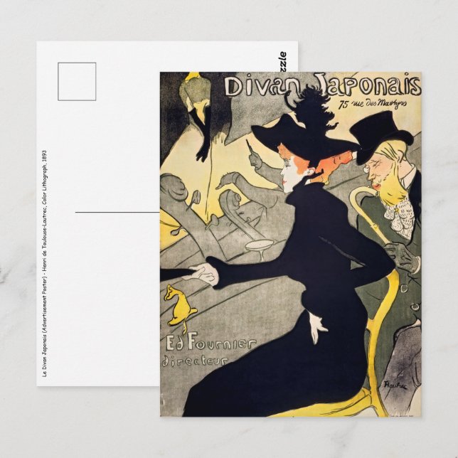 Toulouse-Lautrec - Divan Japonais Postcard (Front/Back)