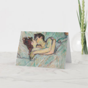 Toulouse-Lautrec - In Bed, The Kiss Card
