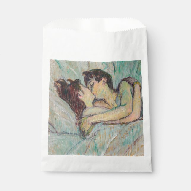 Toulouse-Lautrec - In Bed, The Kiss Favour Bags (Front)