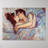Toulouse Lautrec - In Bed The Kiss Lesbian Lovers