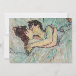 Toulouse-Lautrec - In Bed, The Kiss Thank You Card