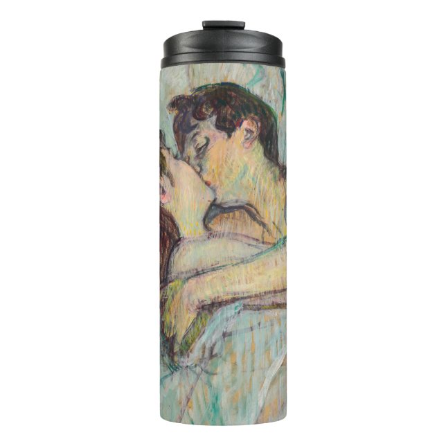 Toulouse-Lautrec - In Bed, The Kiss Thermal Tumbler (Front)