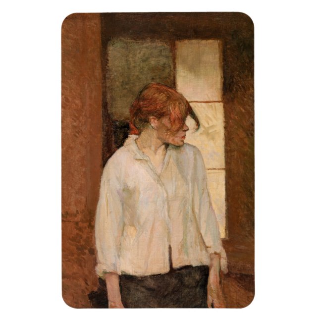 Toulouse-Lautrec - In Montrouge, Rosa La Rouge Magnet (Vertical)