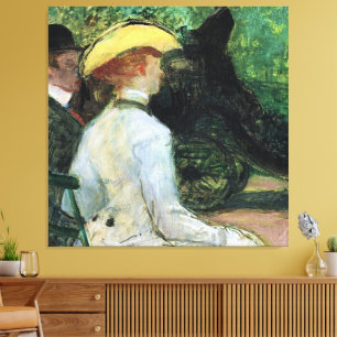 Toulouse-Lautrec - In the Boise de Boulogne, Canvas Print