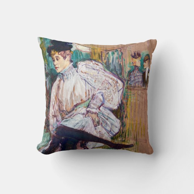 Toulouse-Lautrec - Jane Avril Dancing Cushion (Front)
