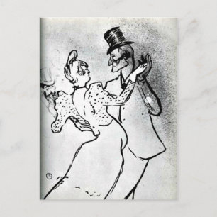Toulouse-Lautrec - La Goulue and Valentin, Waltz Postcard