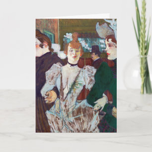 Toulouse-Lautrec - La Goulue Arriving at the Rouge Card