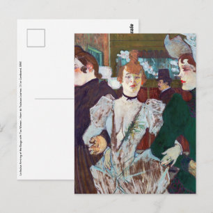 Toulouse-Lautrec - La Goulue Arriving at the Rouge Postcard