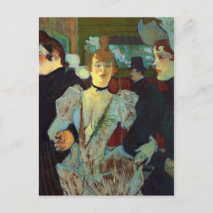 Toulouse-Lautrec - La Goulue entering the R Postcard