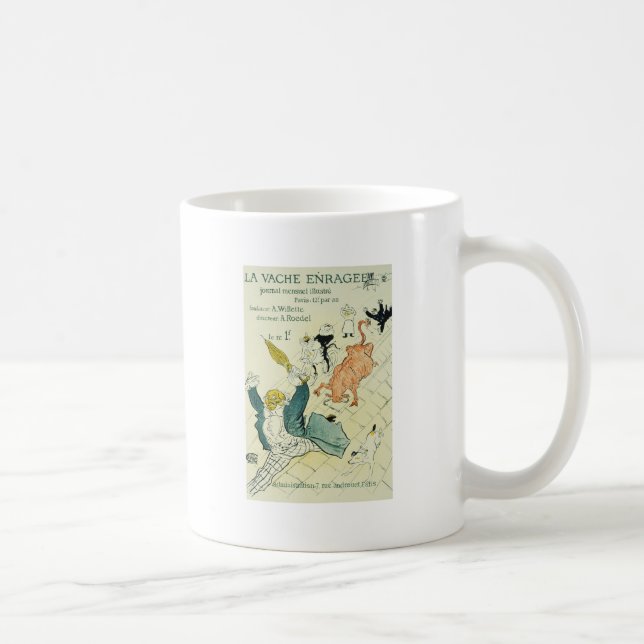 Toulouse-Lautrec La Vache Enragee Coffee Mug (Right)