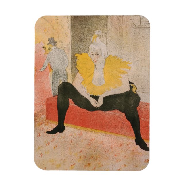 Toulouse-Lautrec - Mademoiselle Cha-u-kao Seated Magnet (Vertical)