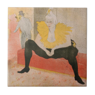 Toulouse-Lautrec - Mademoiselle Cha-u-kao Seated Tile