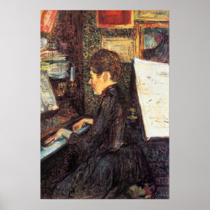 Toulouse-Lautrec - Mademoiselle Dihau At The Pian… Poster