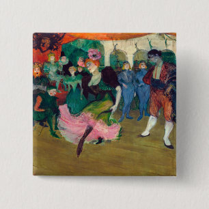 Toulouse-Lautrec - Marcelle Lender, Dancing Bolero 15 Cm Square Badge