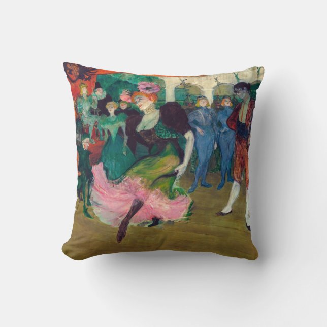 Toulouse-Lautrec - Marcelle Lender, Dancing Bolero Cushion (Front)