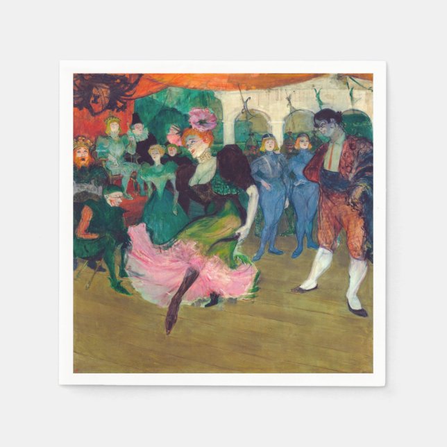 Toulouse-Lautrec - Marcelle Lender, Dancing Bolero Napkin (Front)