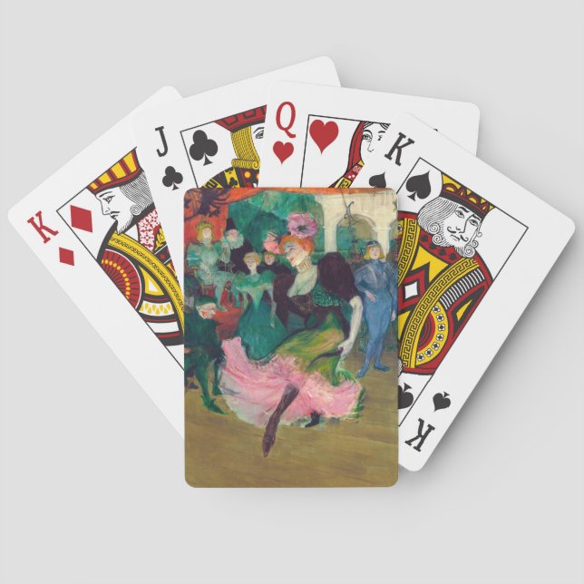 Toulouse-Lautrec - Marcelle Lender, Dancing Bolero Playing Cards (Back)