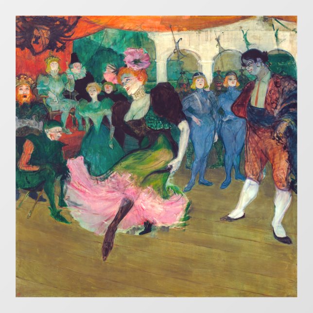 Toulouse-Lautrec - Marcelle Lender, Dancing Bolero Window Cling (Sheet)
