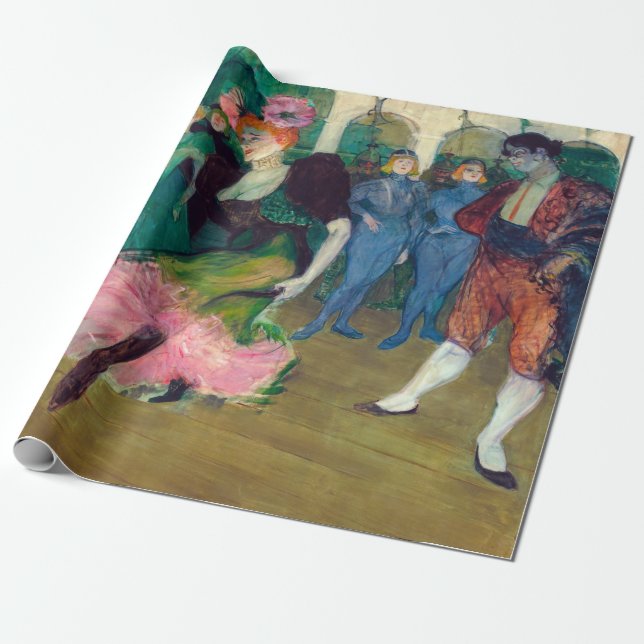 Toulouse-Lautrec - Marcelle Lender, Dancing Bolero Wrapping Paper (Unrolled)