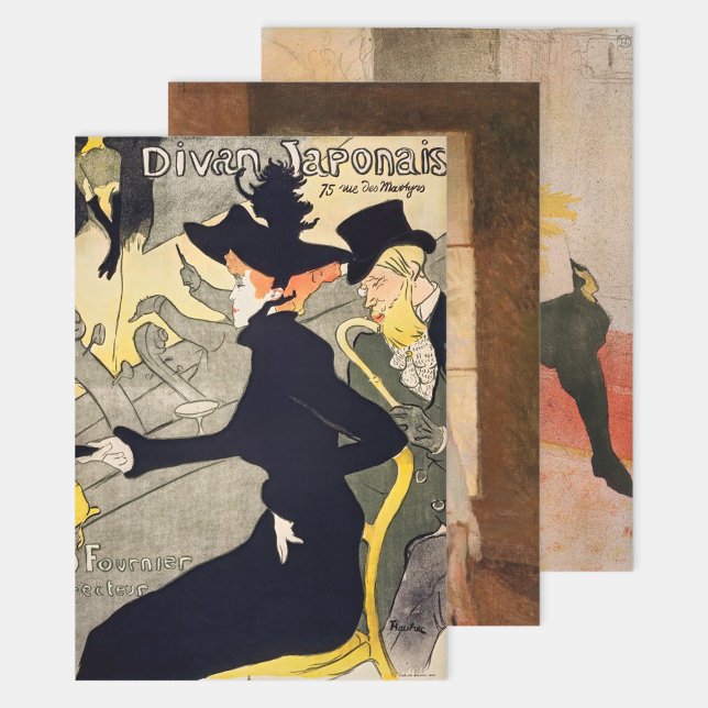 Toulouse-Lautrec - Masterpieces Selection Wrapping Paper Sheet (Creator Uploaded)