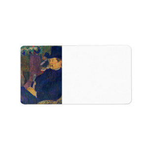 Toulouse-Lautrec - Mister Delaporte in the garden Label