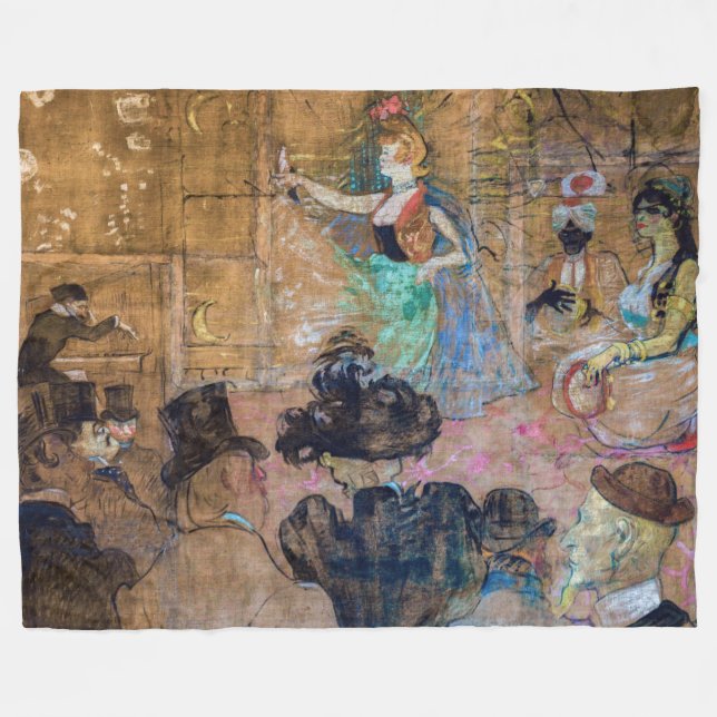 Toulouse-Lautrec - Moorish Dance / The Almehs Fleece Blanket (Front (Horizontal))