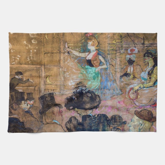 Toulouse-Lautrec - Moorish Dance / The Almehs Tea Towel (Horizontal)