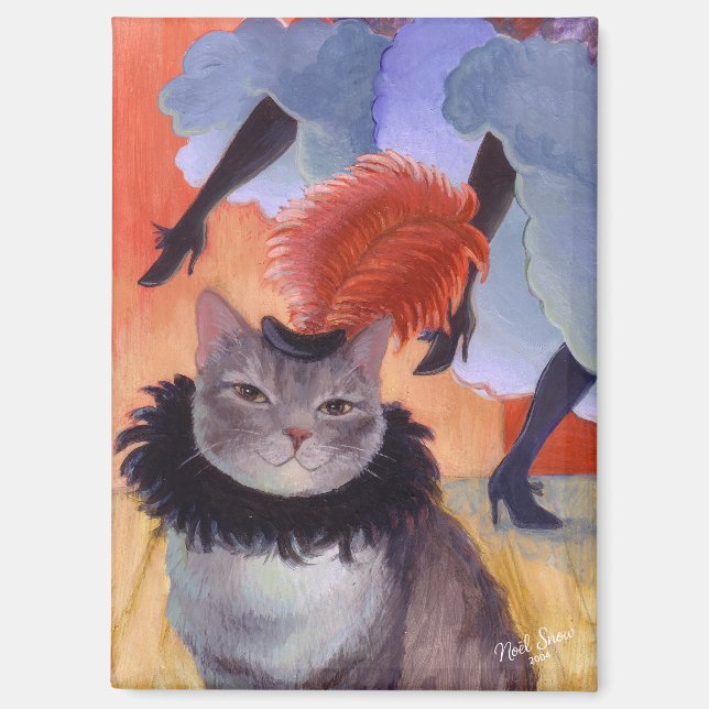 Toulouse-Lautrec Moulin Rouge Cat Magnet (Front)