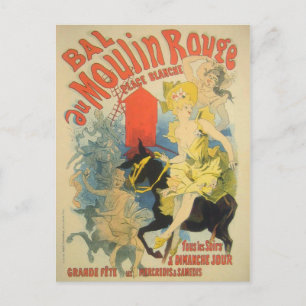 Toulouse Lautrec Poster Art Postcard