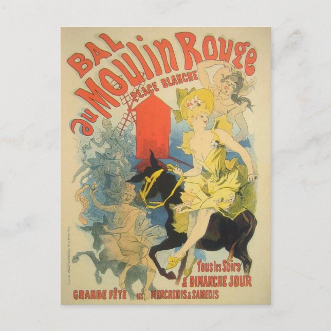 Toulouse Lautrec Poster Art Postcard (Front)