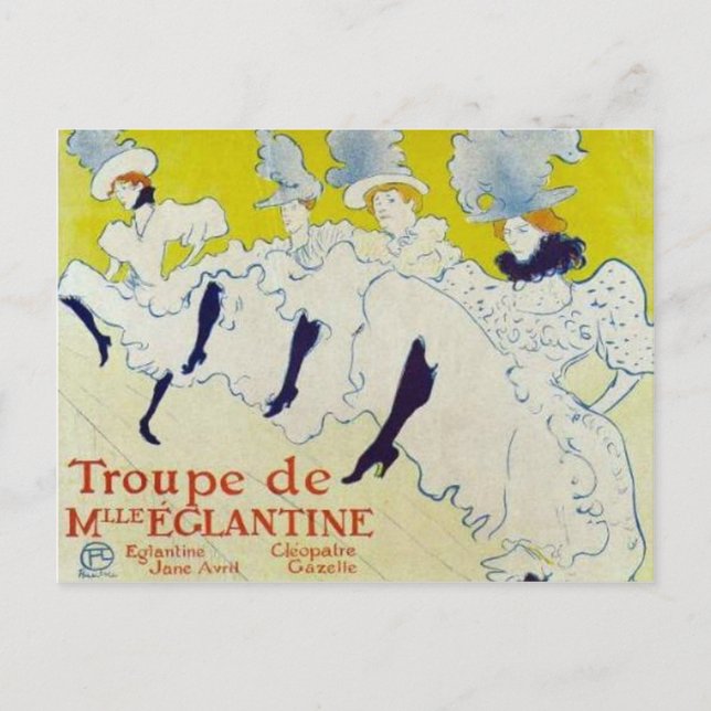 Toulouse Lautrec poster Postcard (Front)