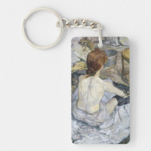 Toulouse-Lautrec - Rousse / La Toilette Key Ring