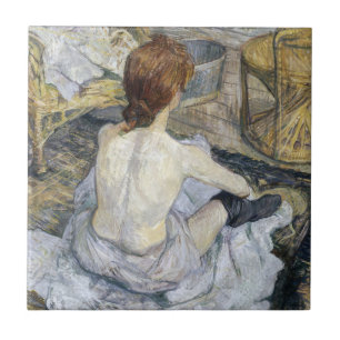 Toulouse-Lautrec - Rousse / La Toilette Tile
