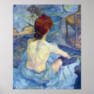 Toulouse-Lautrec - Rousse the Toilet Poster