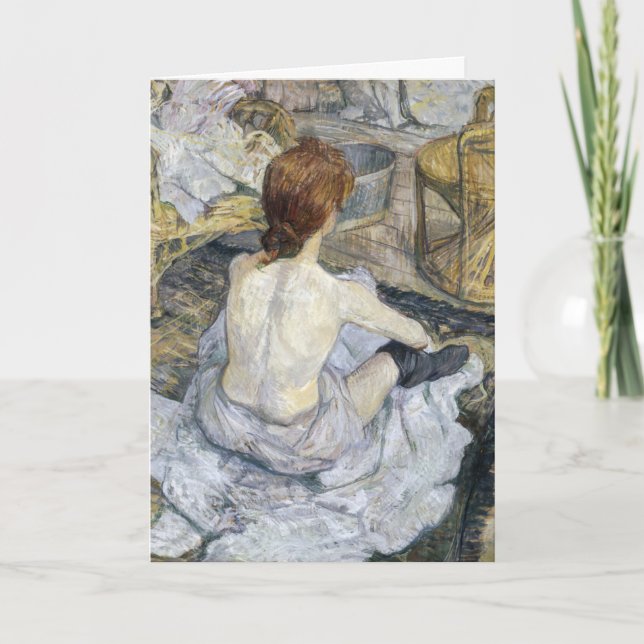 Toulouse-Lautrec - Rousse / Toilet Card (Front)